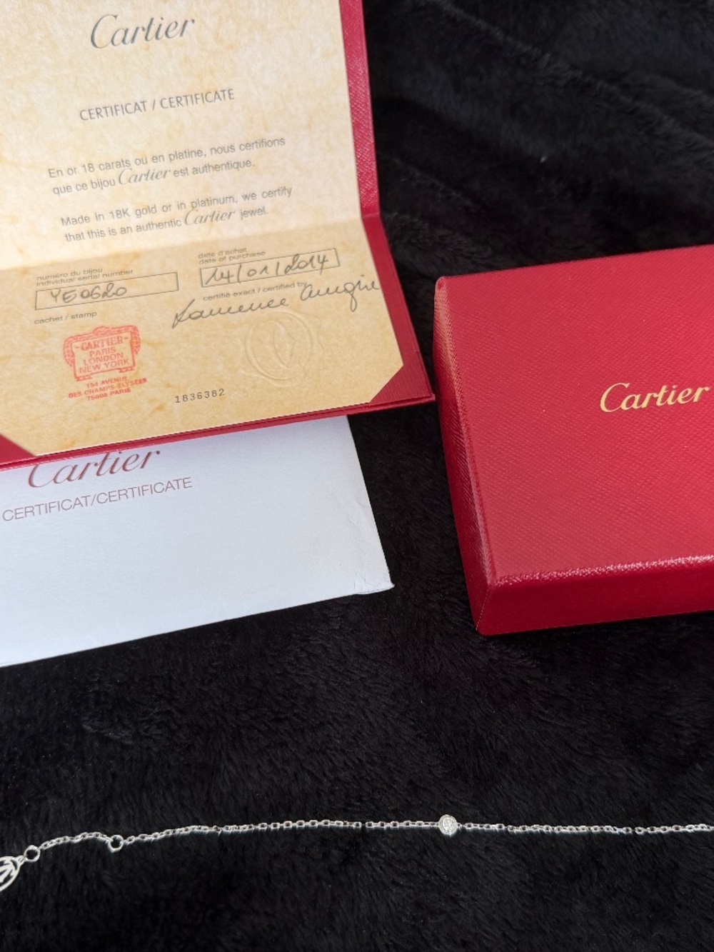 CARTIER D'AMOUR BRACELET, DIAMOND, SMALL MODEL